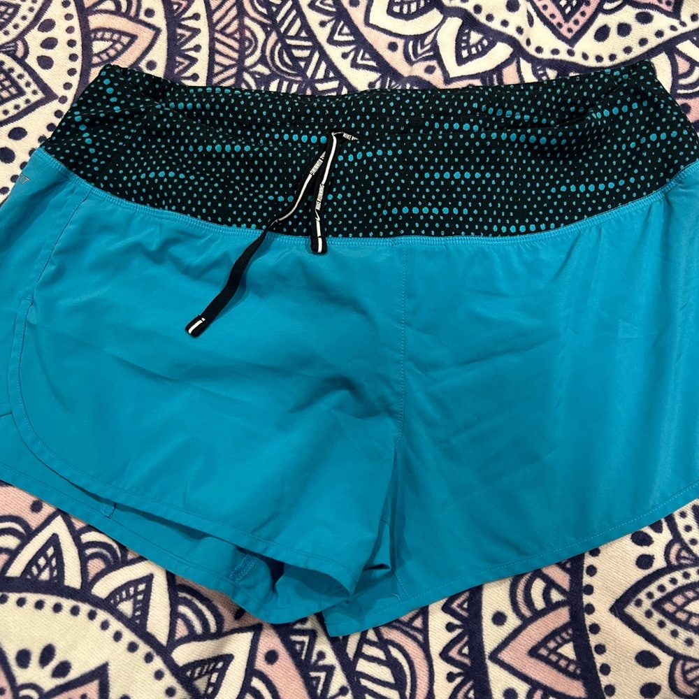Nike Blue Shorts with Black Dotted Waistband